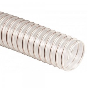 203 Espiroflex transport hose for abrasive solids in fire risk areas, woodworking machines, exhaust equipment in woodworking industries, protection hose against mechanical loadings.