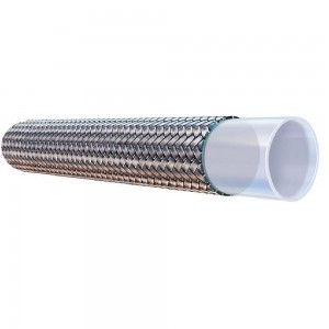16 works with pressed nozzles. The hose is used to transport steam, grease and various chemicals.