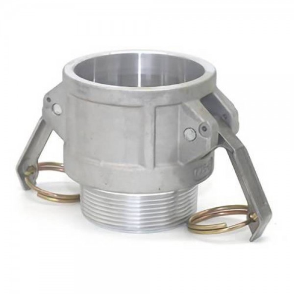 Connectors for petroleum, chemical, water, industrial fluids. Made of aluminum (AL), stainless steel (SS) and polypropylene (PP).