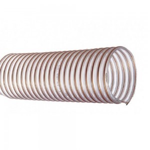 120 hose for abrasive materials, for transportation of complex materials - sand, gravel, grain. Loading and transport hose for glass works, mine processing, steel mills, quarries, ships and docks, cement works. Protective hose against mechanical pressure.