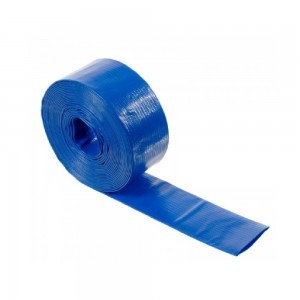 150 Espiroflex flat PVC hose for transporting water and other liquid products.