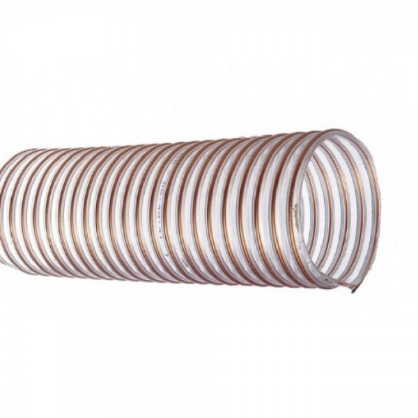 254 hose for abrasive materials, for transportation of complex materials - sand, gravel, grain. Loading and transport hose for glass works, mine processing, steel mills, quarries, ships and docks, cement works. Protective hose against mechanical pressure.